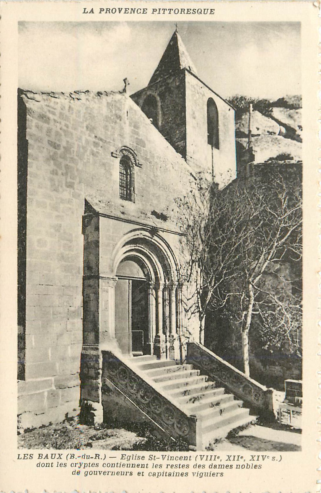 Les Baux (B.-du-R.) — Église Saint-Vincent (VIIIe, XIIe, XIVe s.)