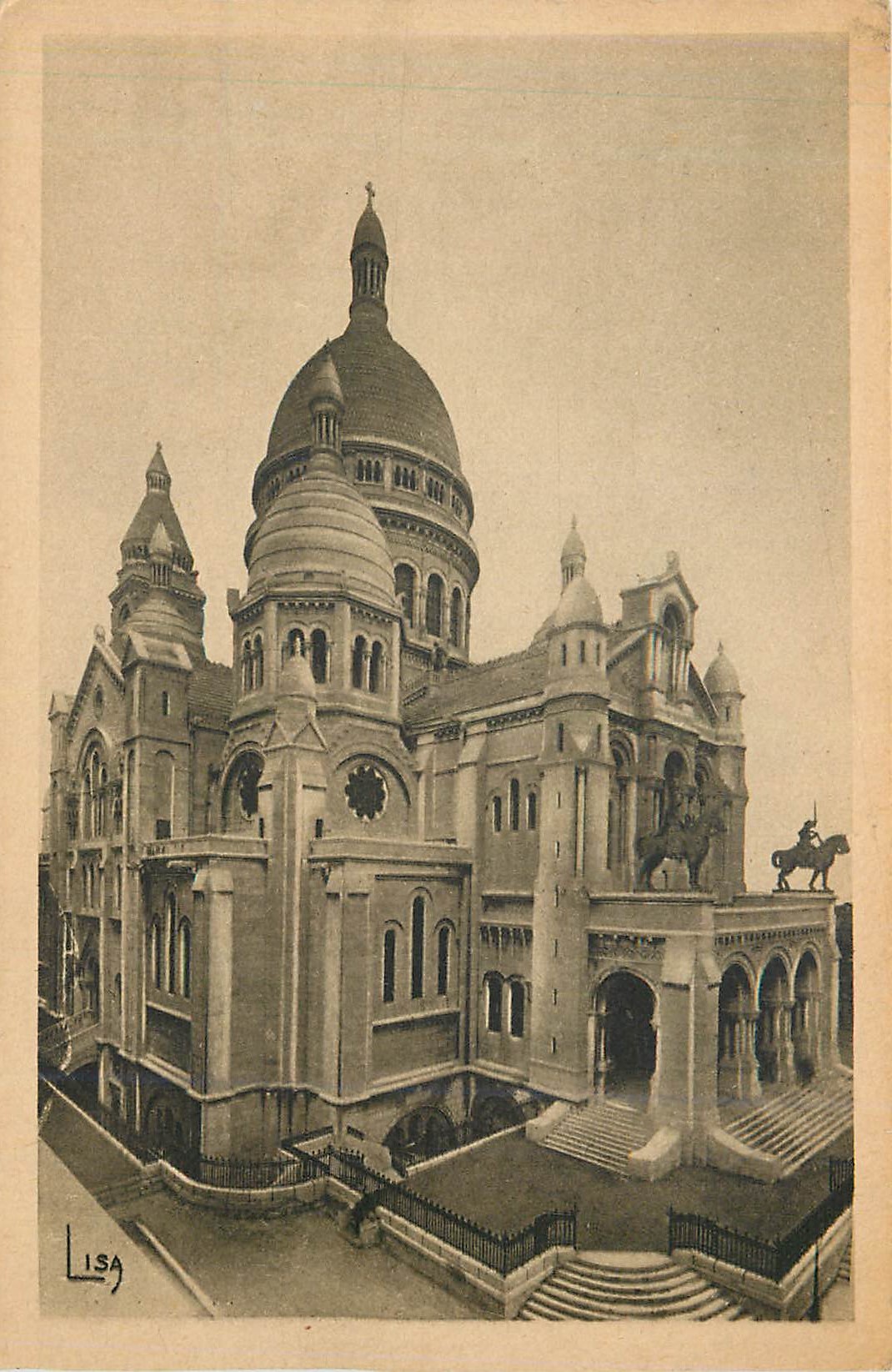 CPA Paris Basilique du Sacre Coeur de Montmartre