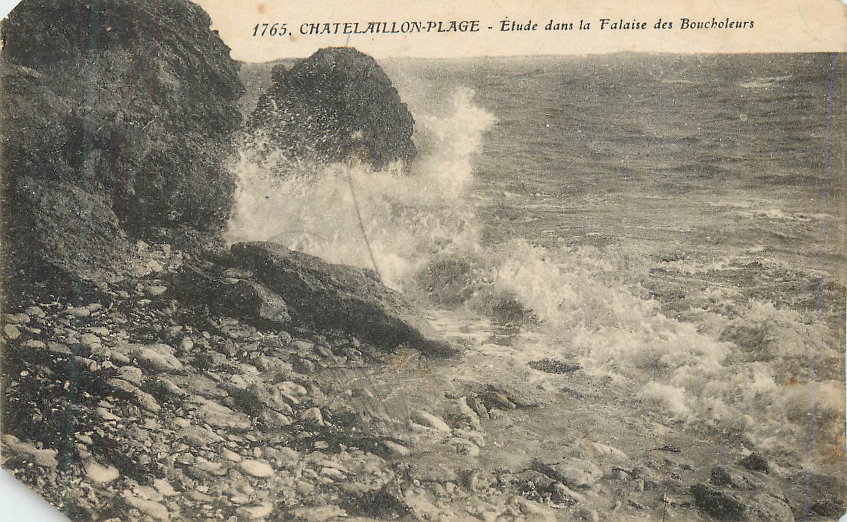 CPA Chatelaillon Plage Etude dans la Falaise des Boucholeurs
