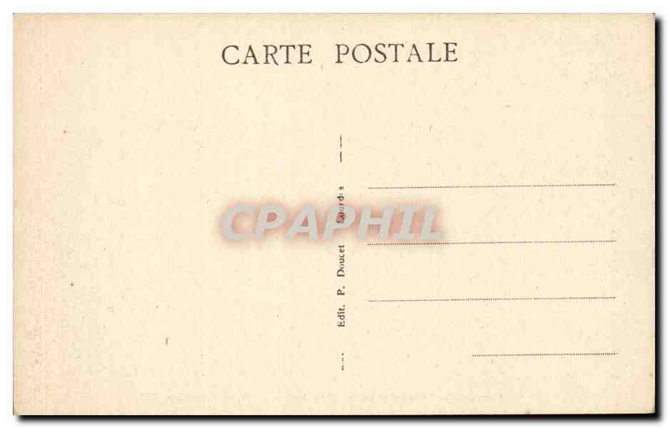 Lourdes CPA La vallee d'Argeles et les Pyrenees vues du pic du Jer — Rückseite