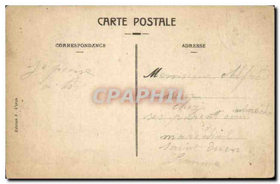 Lourdes CPA Vue generale — Verso