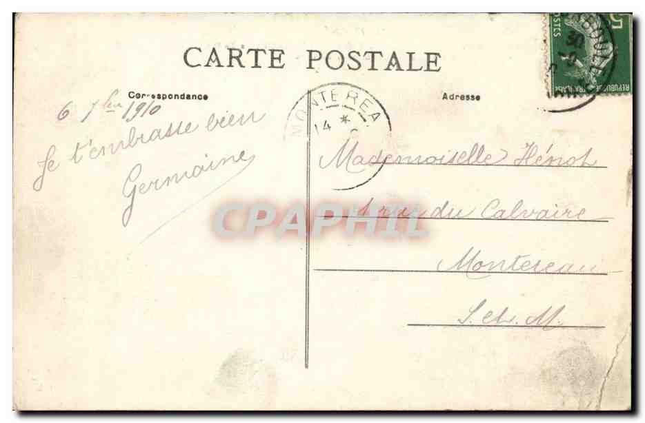 L'Auvergne — Environs du Mont-Dore - Le Sancy - La Vallée à travers les Cheminées du Diable — Puy-de-Dôme 545 — Rückseite