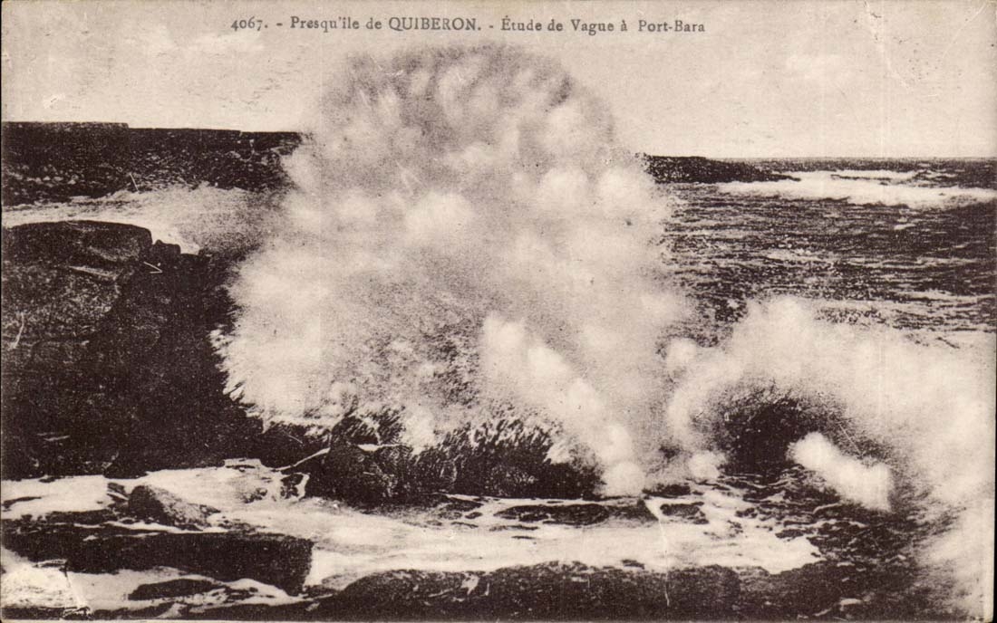 CPA Presqu'ile de quiberon Etude de vagues a Port Bara