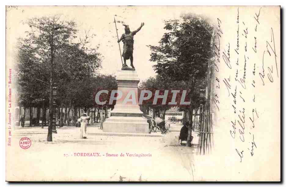 Bordeaux CPA Statue de Vercingetorix