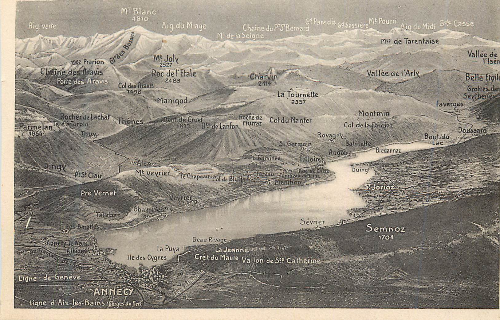 CPA Annecy Ligne d'Aix les Bains