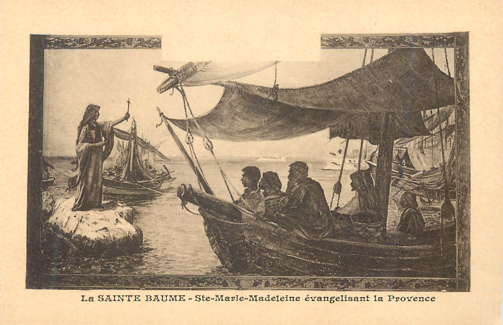 CPA La Sainte Baume Ste Marie Madeleine evangelisant la Provence