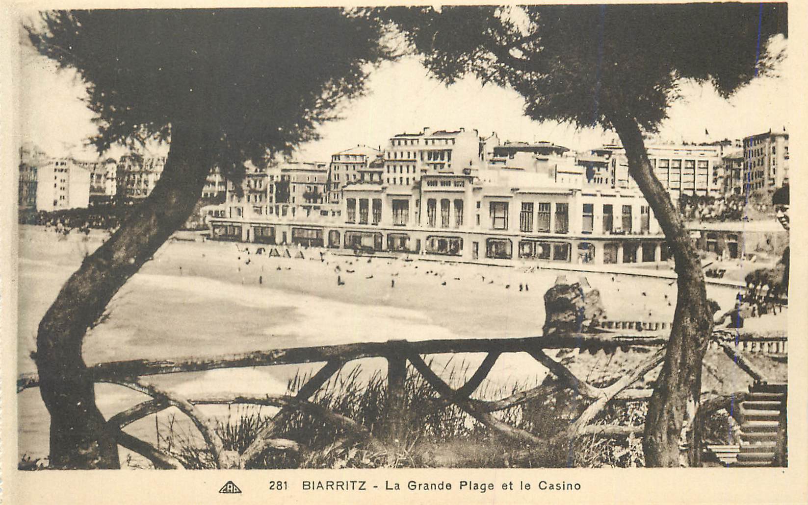 CPA Biarritz La Grande Plage et le Casino
