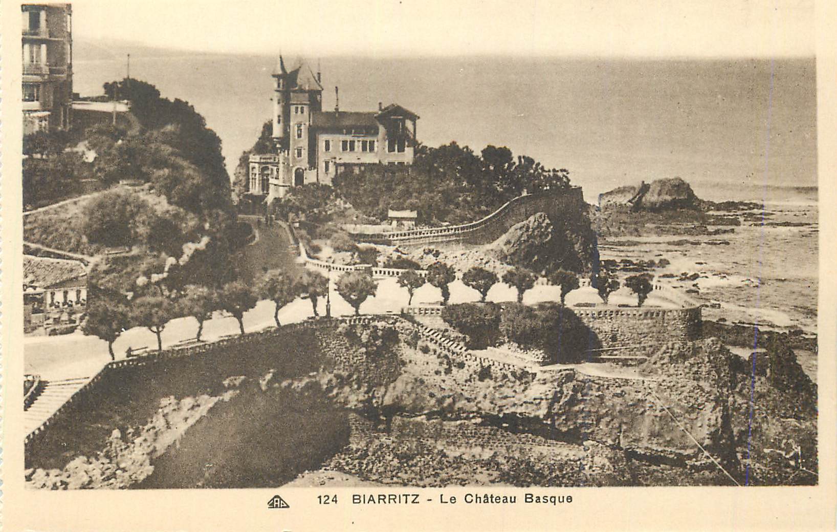 Biarritz - Le Château Basque — éditeur ABA, n° de série 124