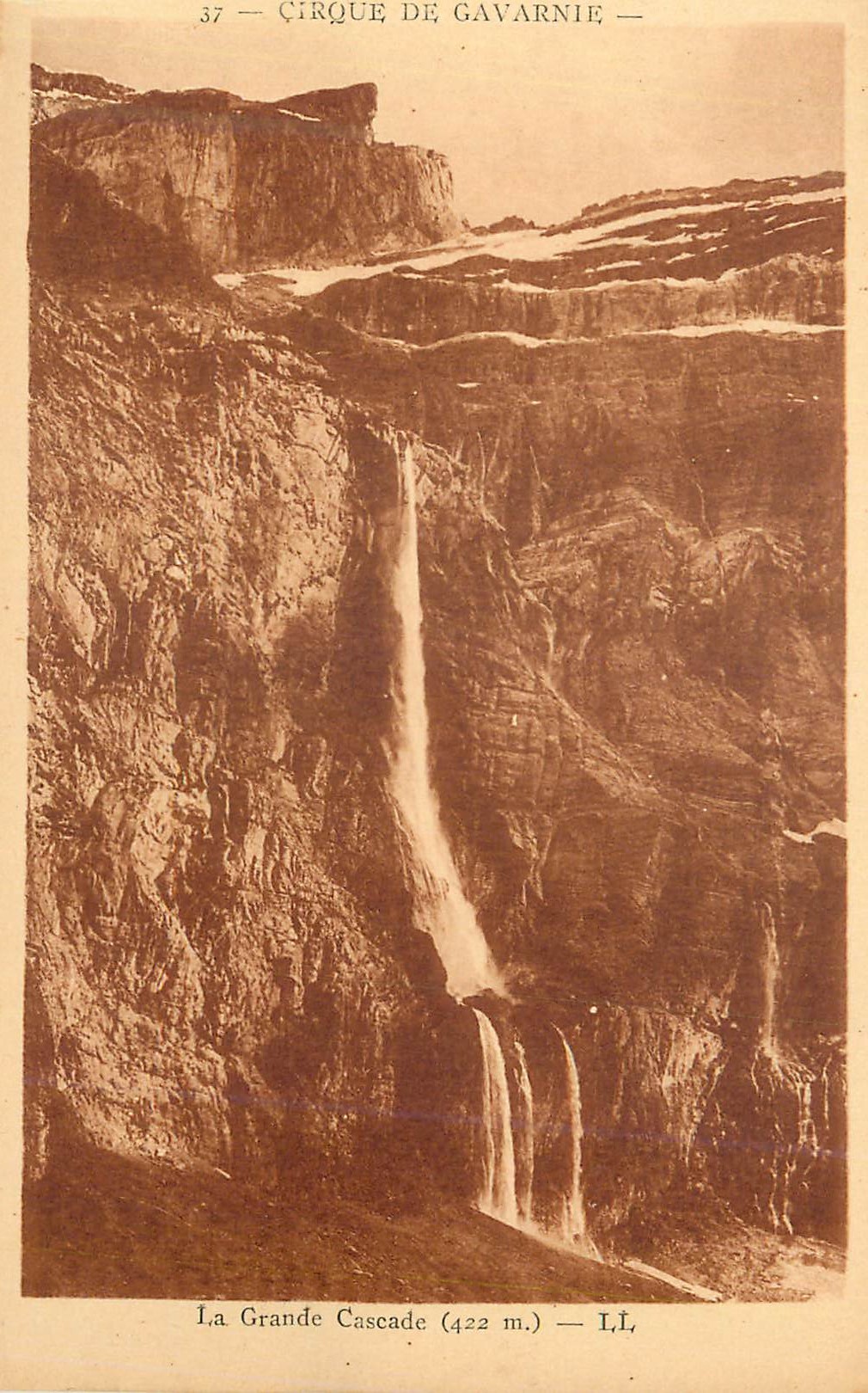 Cirque de Gavarnie — La Grande Cascade (422 m.) — I.L.