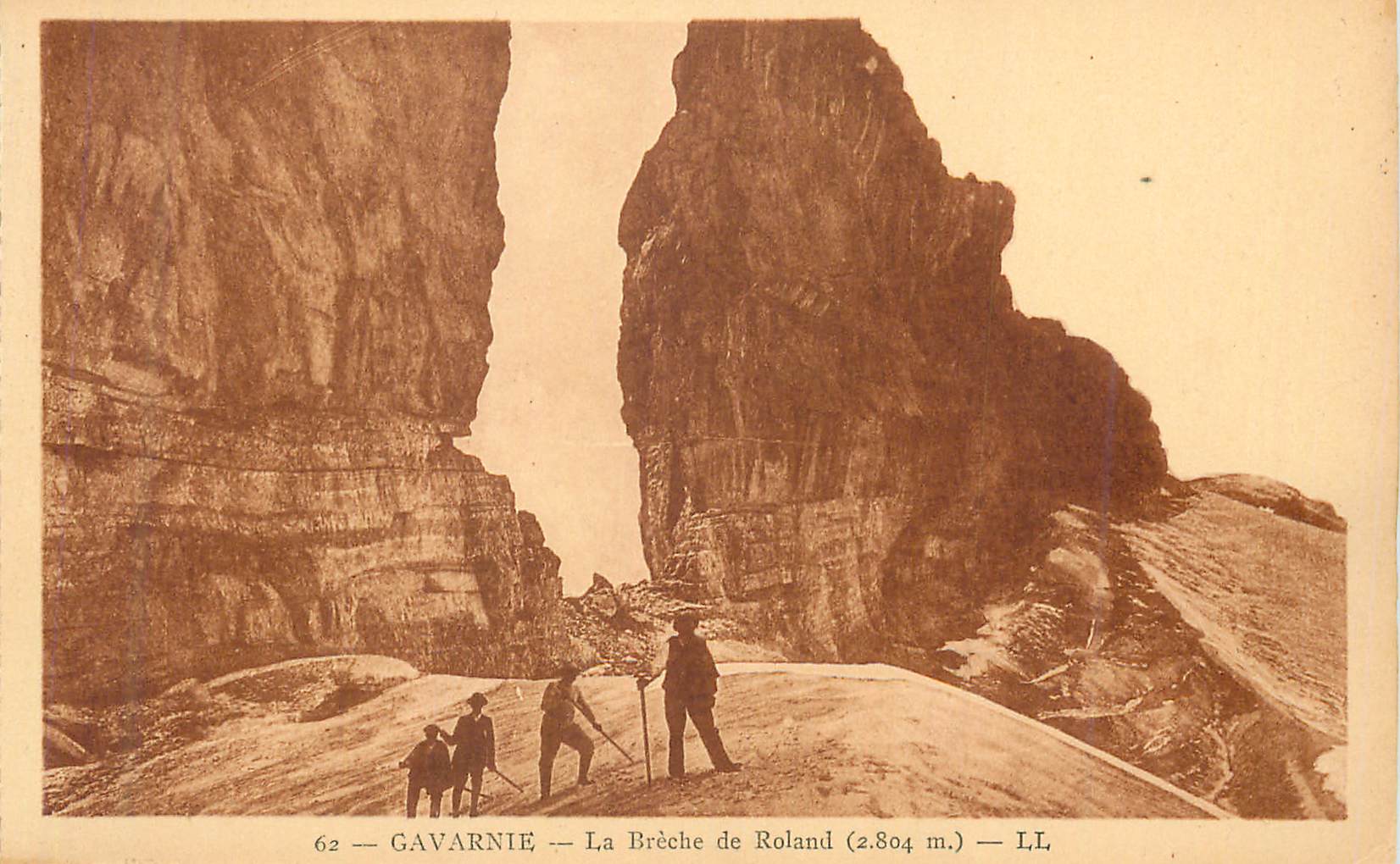 CPA Gavarnie la Breche de Roland