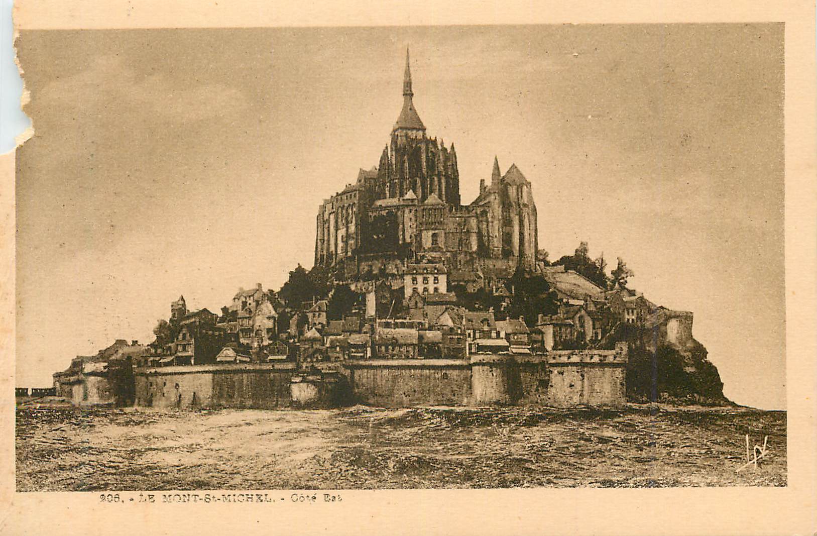 CPA Le Mont St Michel Cote Est