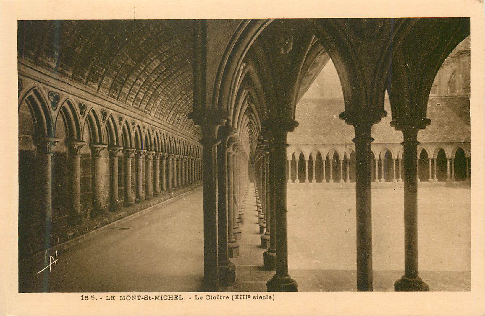 Le Mont-Saint-Michel — Le Cloître (XIIIe siècle) — J. N. (éditeur ?)