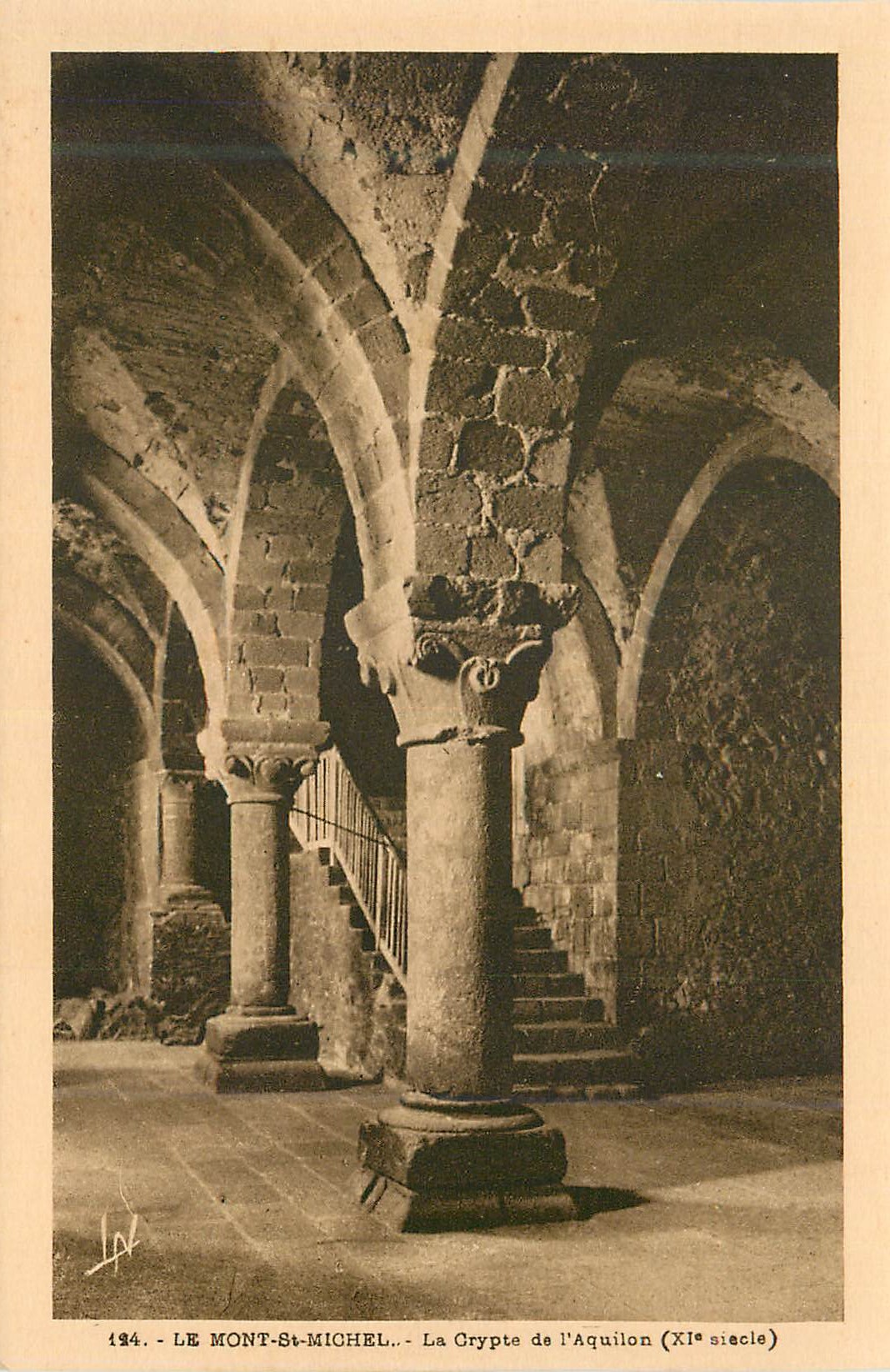 Le Mont-Saint-Michel — La Crypte de l'Aquilon (XIe siècle)