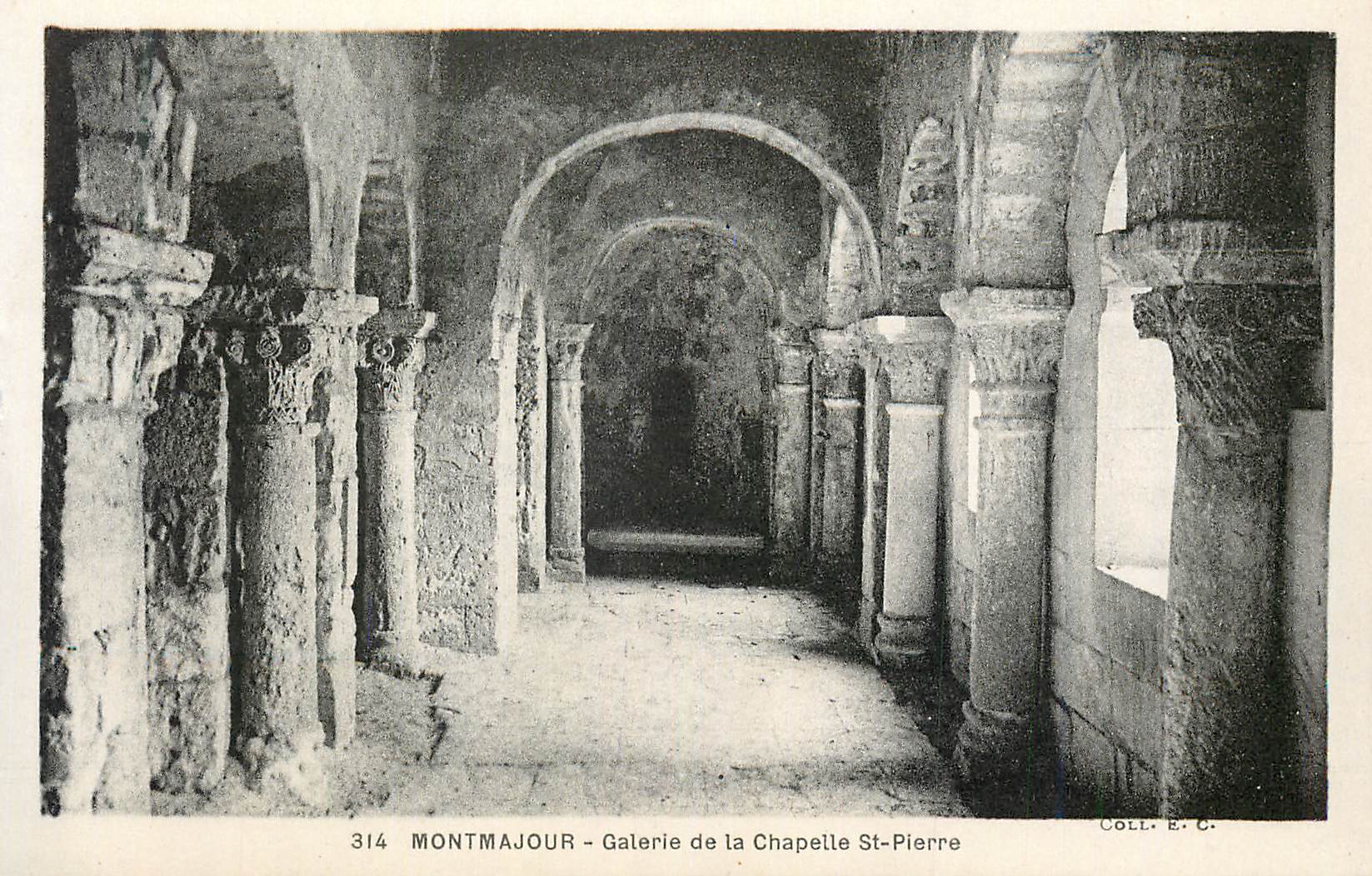 Montmajour - Galerie de la Chapelle St-Pierre — Coll. E. C. n° 314