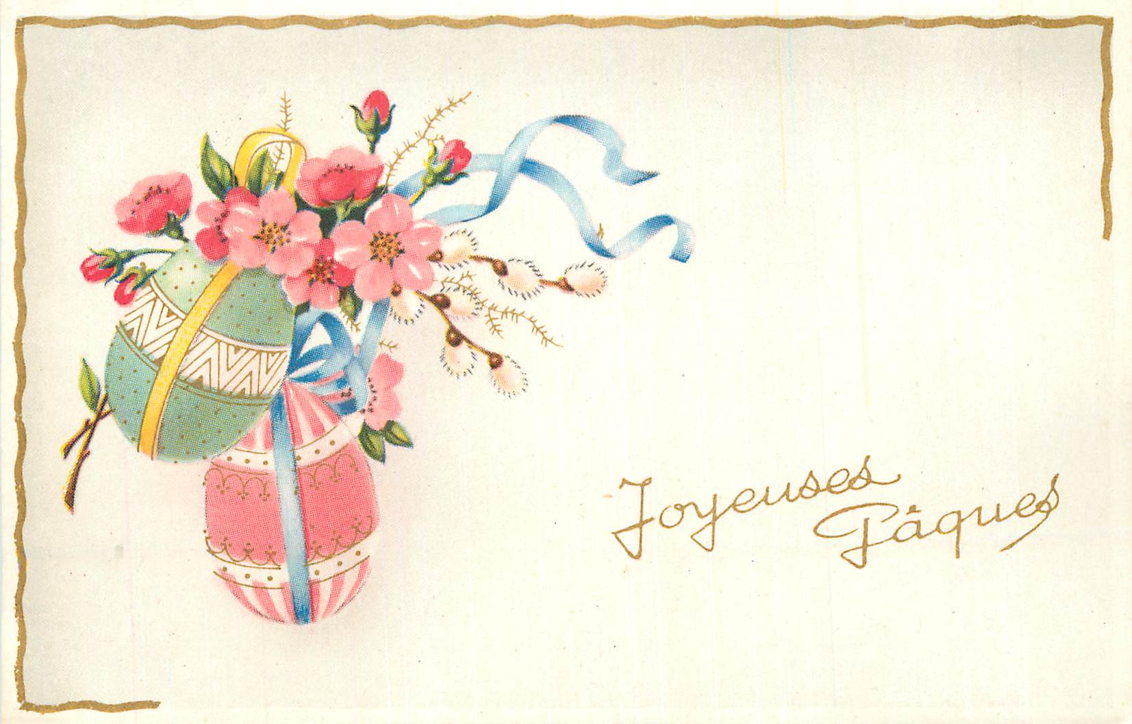 CPA Joyeuses Paques