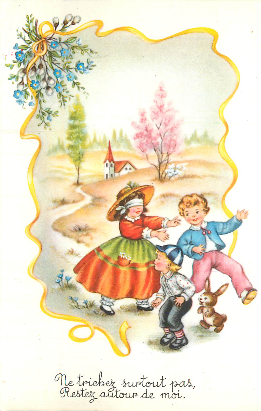 CPA Enfants Lapin