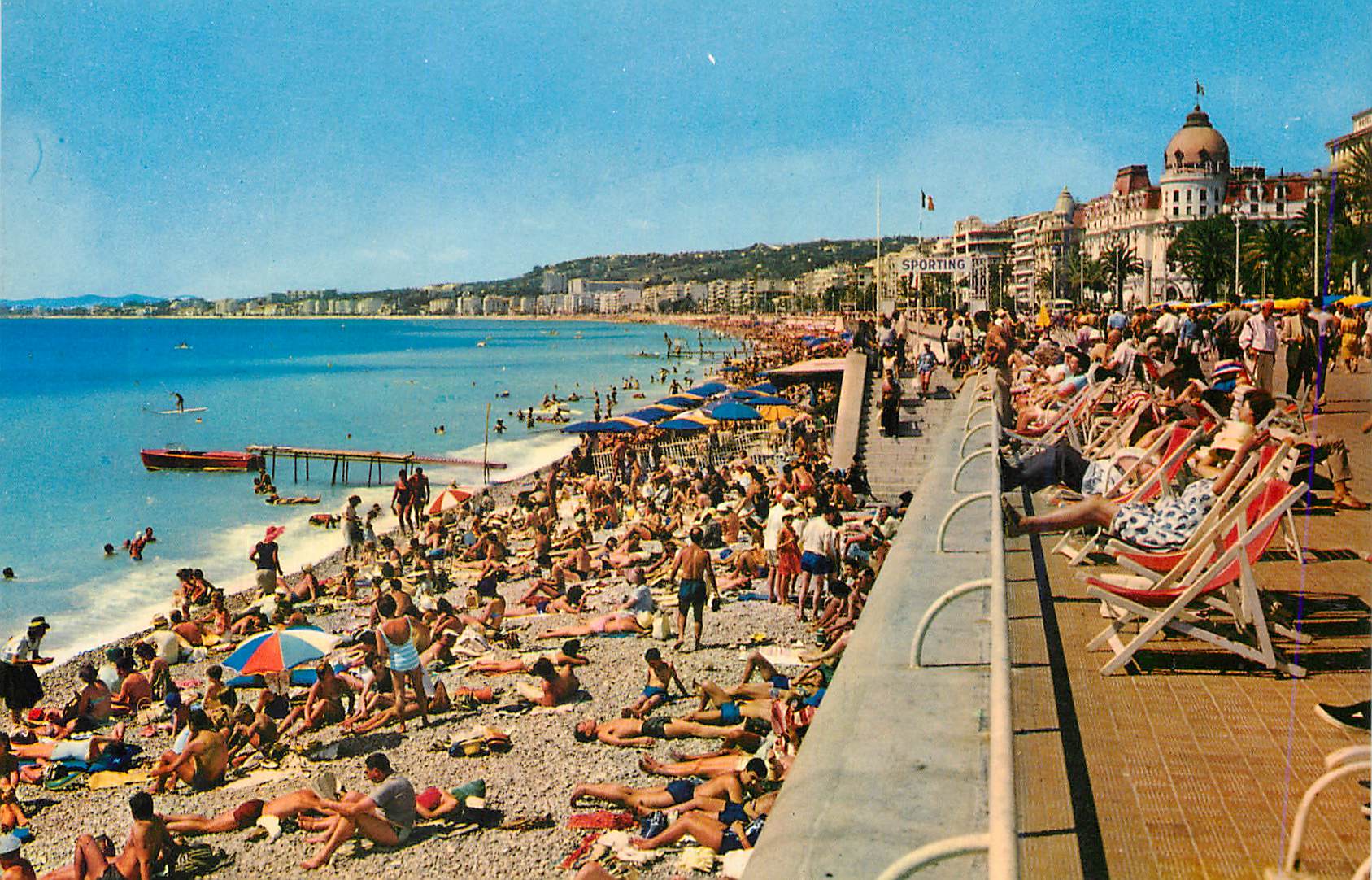CPM Nice La Promenade des Anglais et les Plages Cote d'Azur