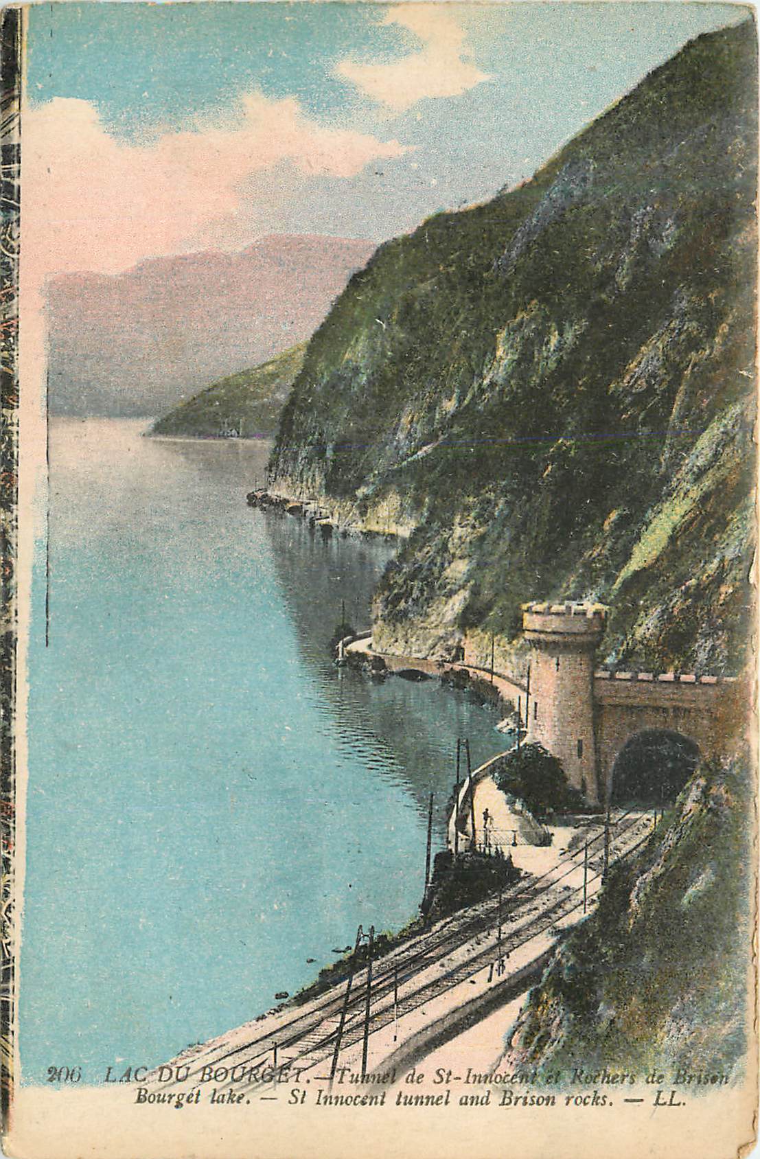 CPA Lac du Bourget Tunnel de St Innocent et Rochers de Brison