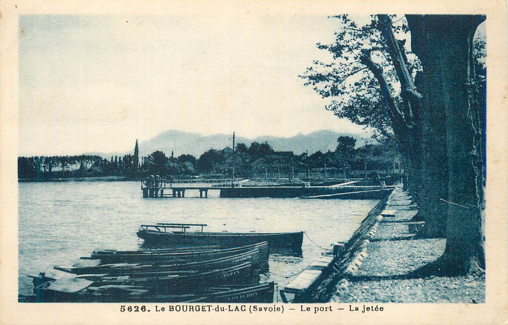 CPA Le Bourget du Lac (Savoie) Le Port Le Jetee
