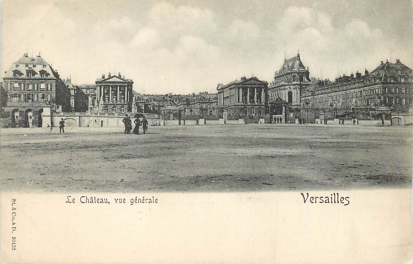 CPA Le Chateau vue generale Versailles