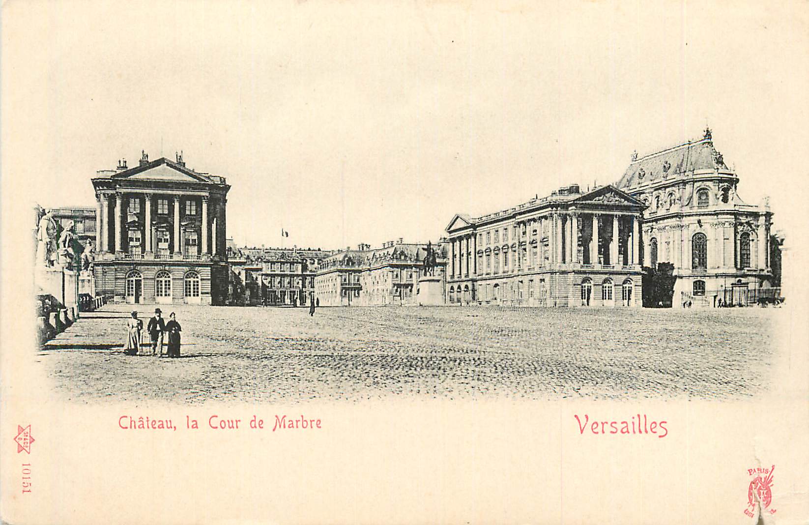 Château, la Cour de Marbre — Versailles — Paris, n° 10131
