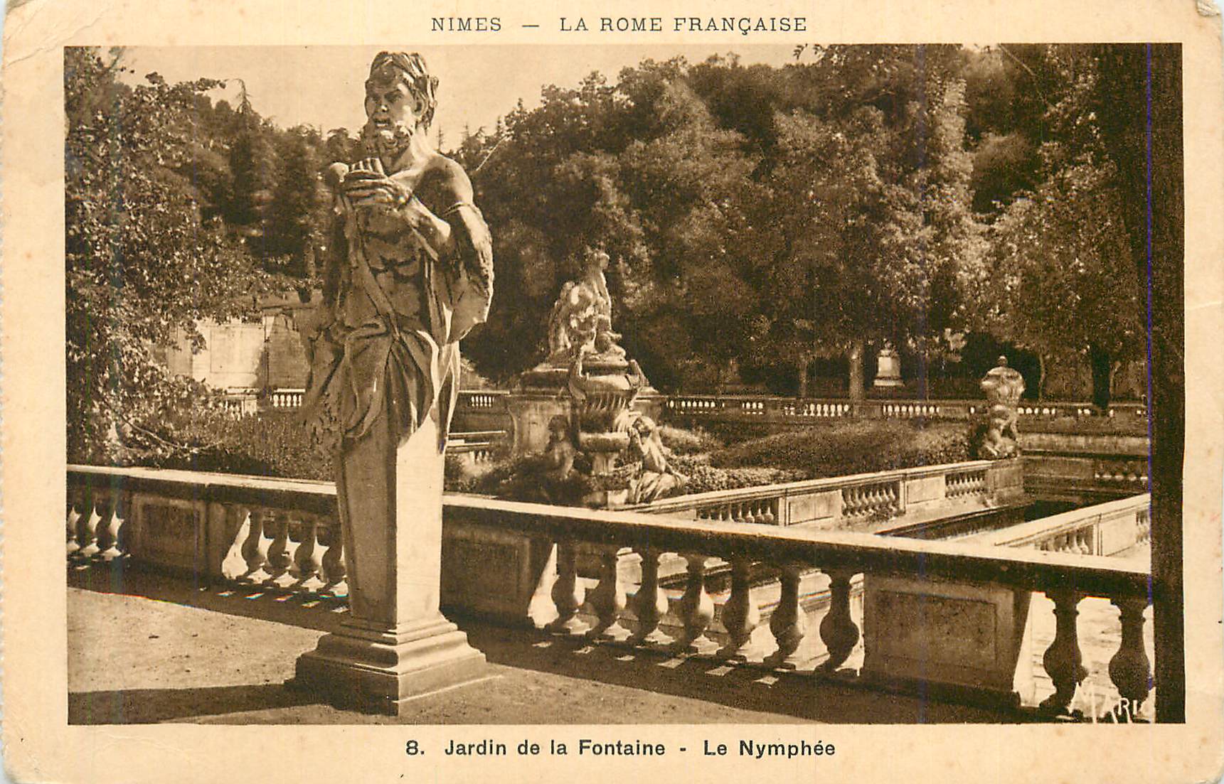 CPA Nimes La Rome Francaise Jardin de la Fontaine Le Nymphee