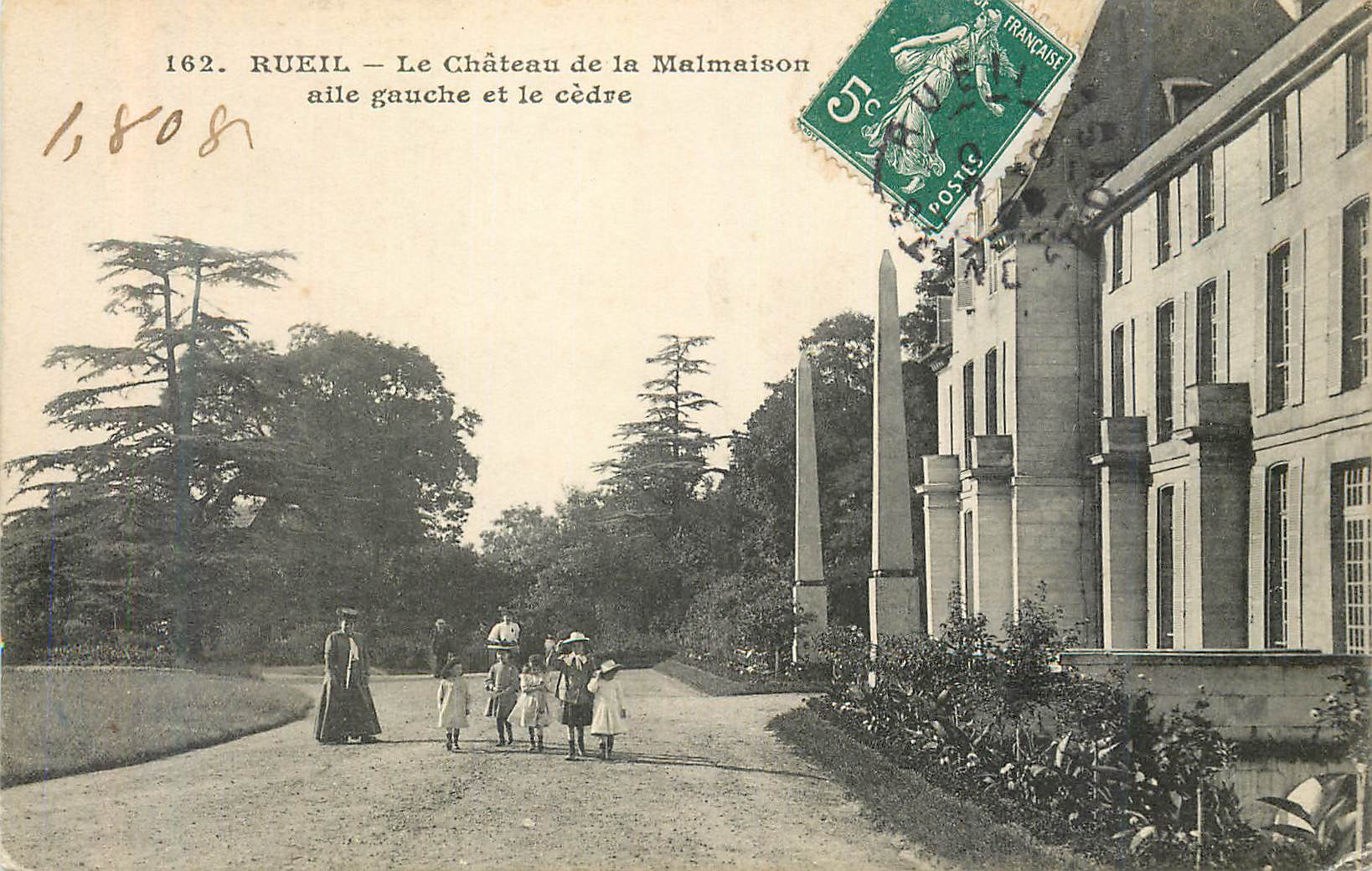 CPA Rueil Le Chateau de la Malmaison aile gauche et le cedre