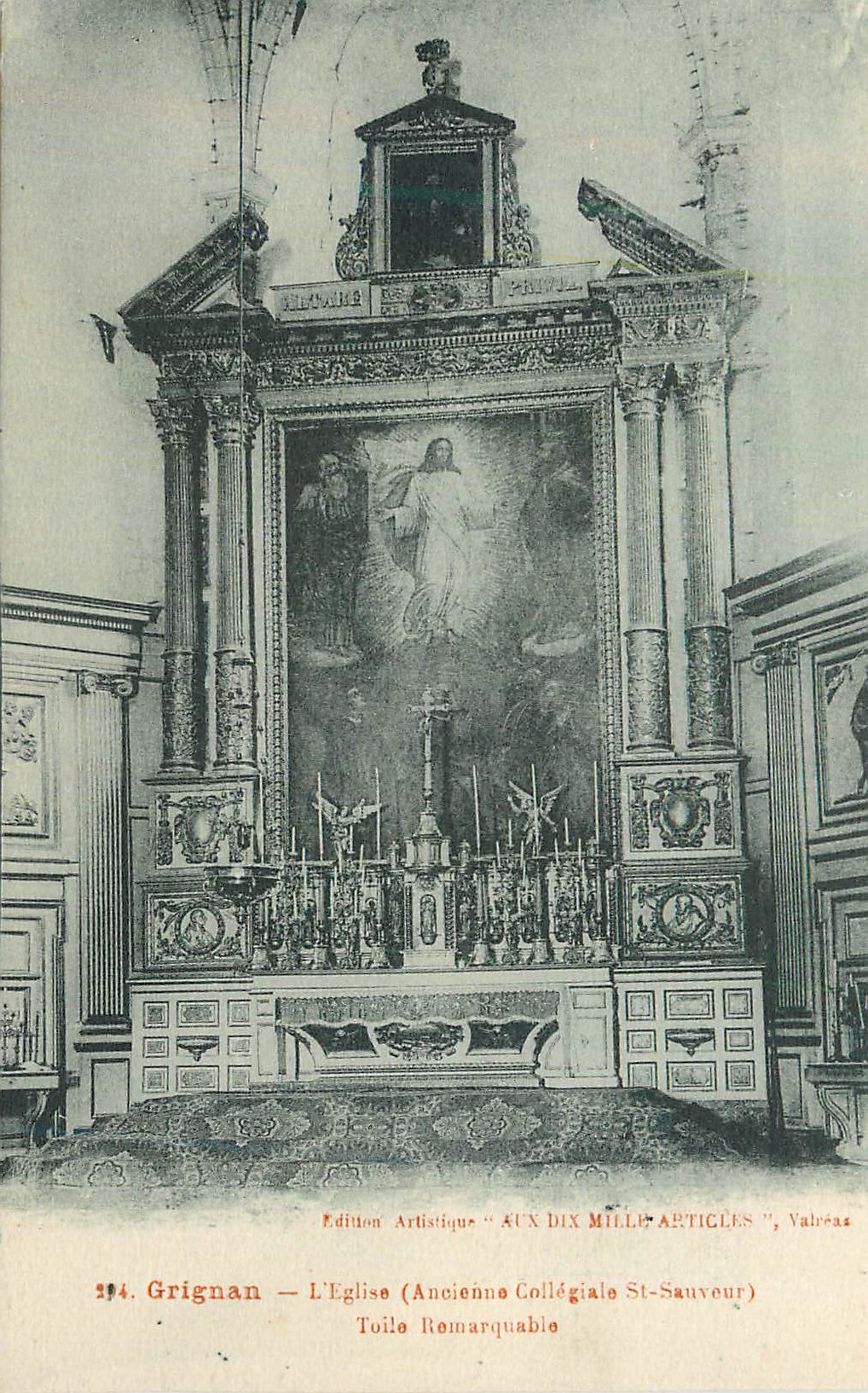 Grignan — L'Église (Ancienne Collégiale St-Sauveur) — Toile remarquable