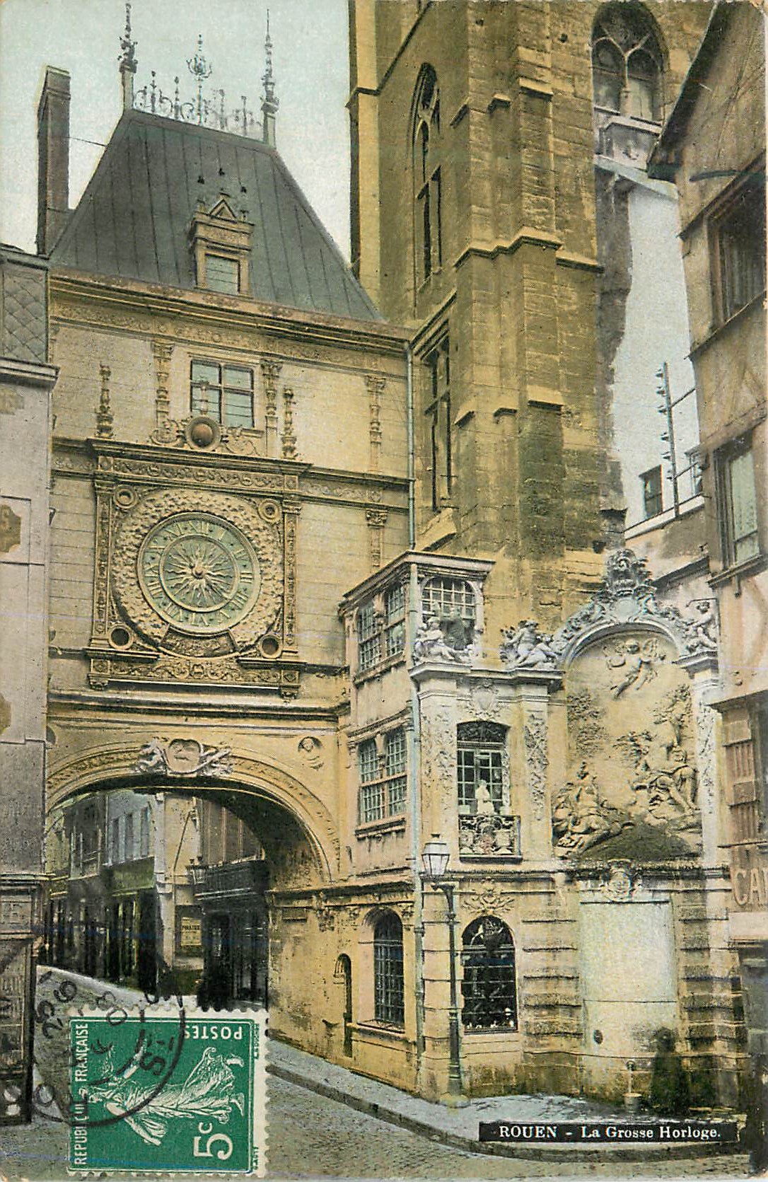 CPA Rouen La Grosse Horloge