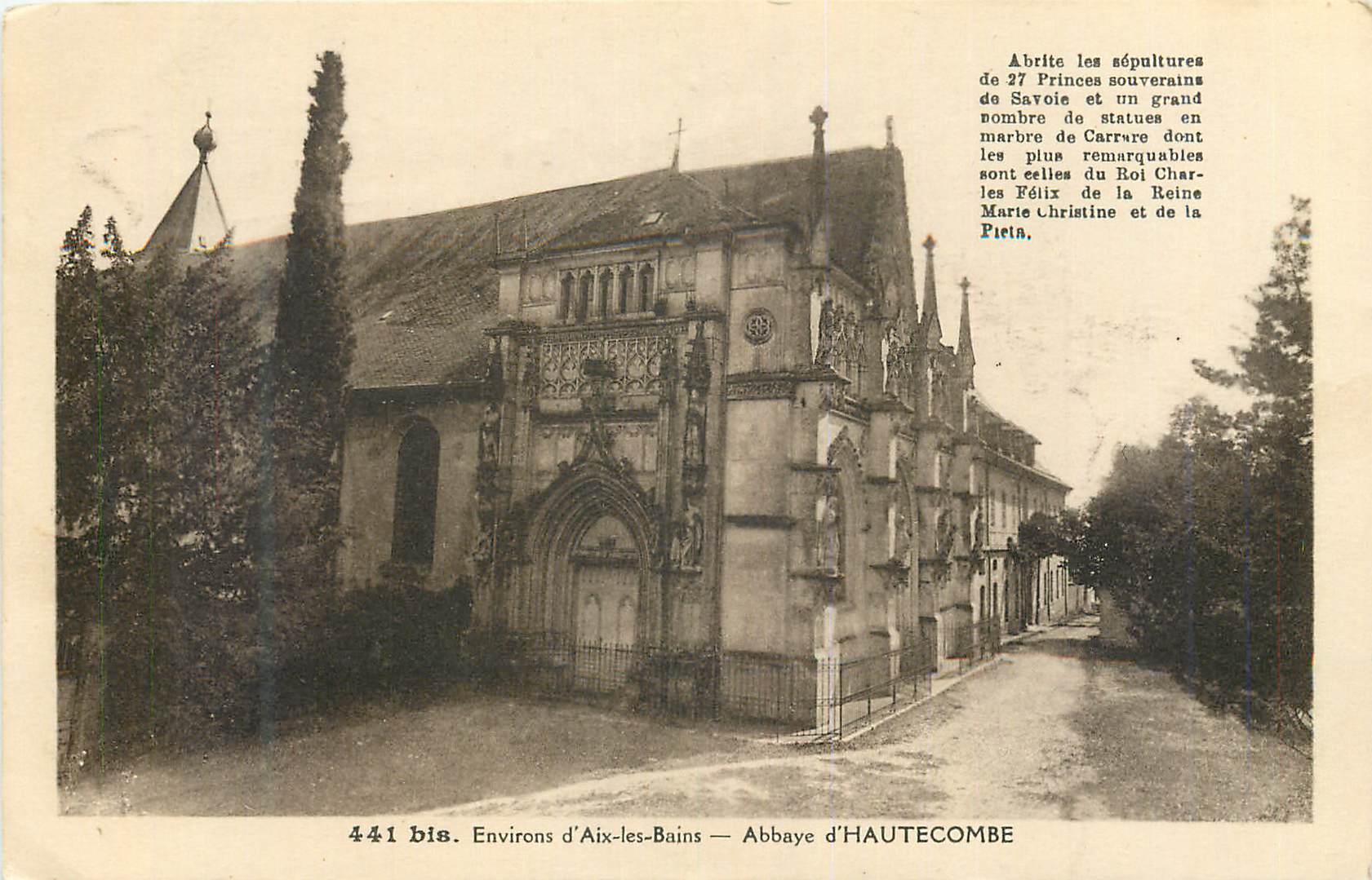 CPA Environs d'Aix les Bains Abbaye d'Hautecombe