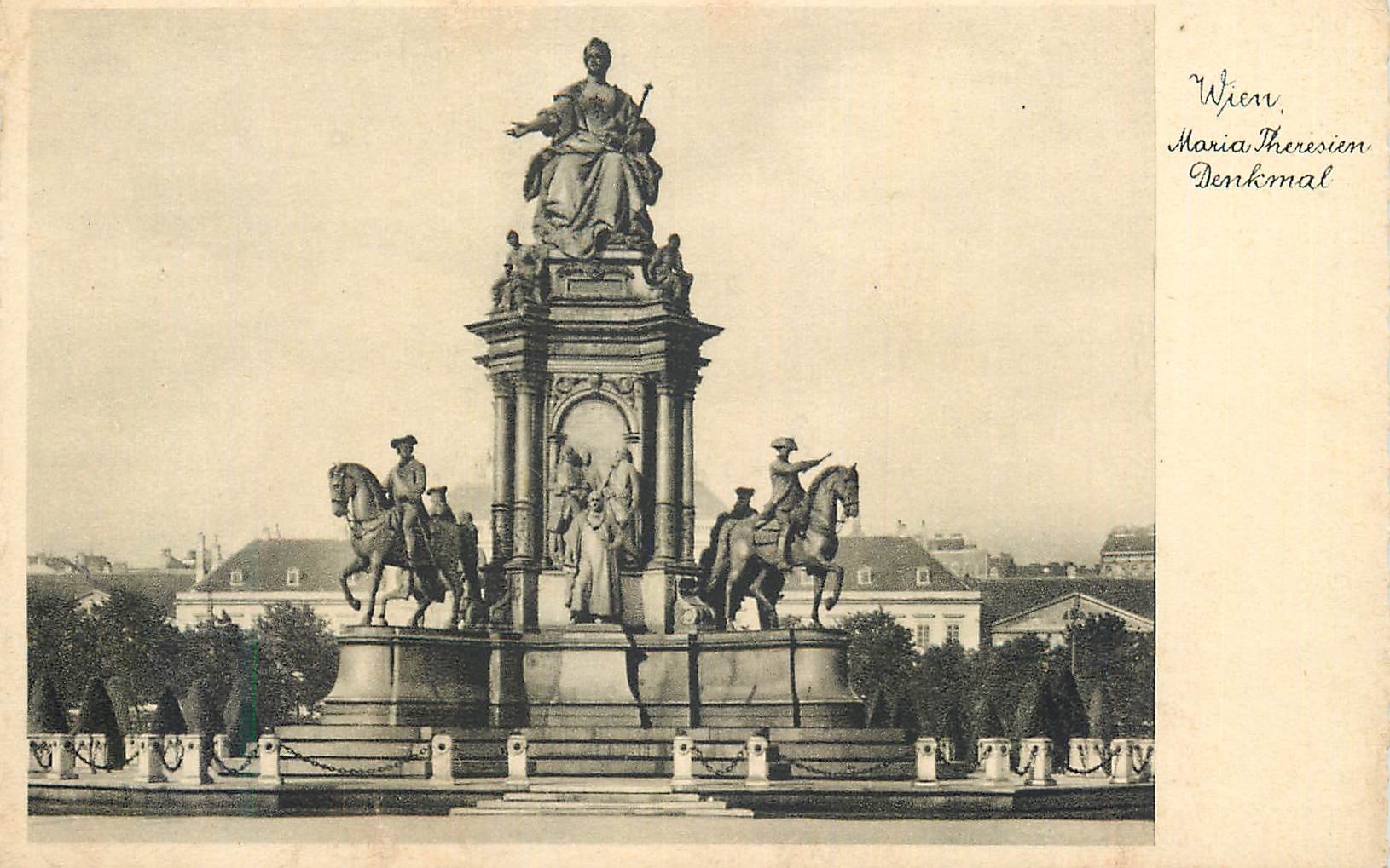CPA Wien Maria Theresien Denkmal