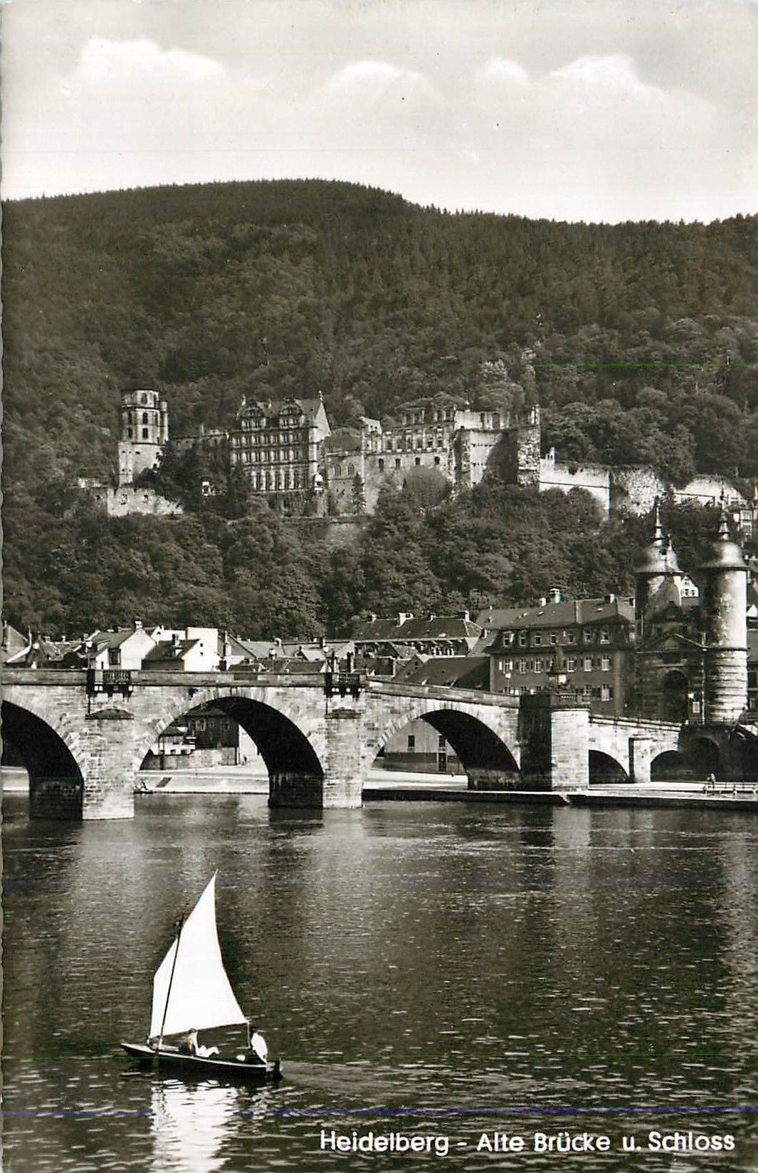 CPM Heidelberg Alte Brucke U Schloss Bateau