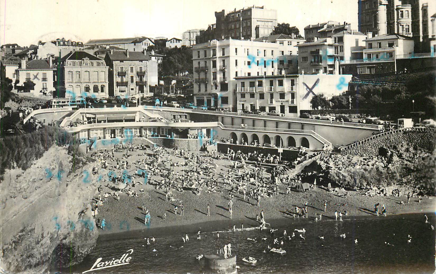 CPM Biarritz La plage du Port Vieux