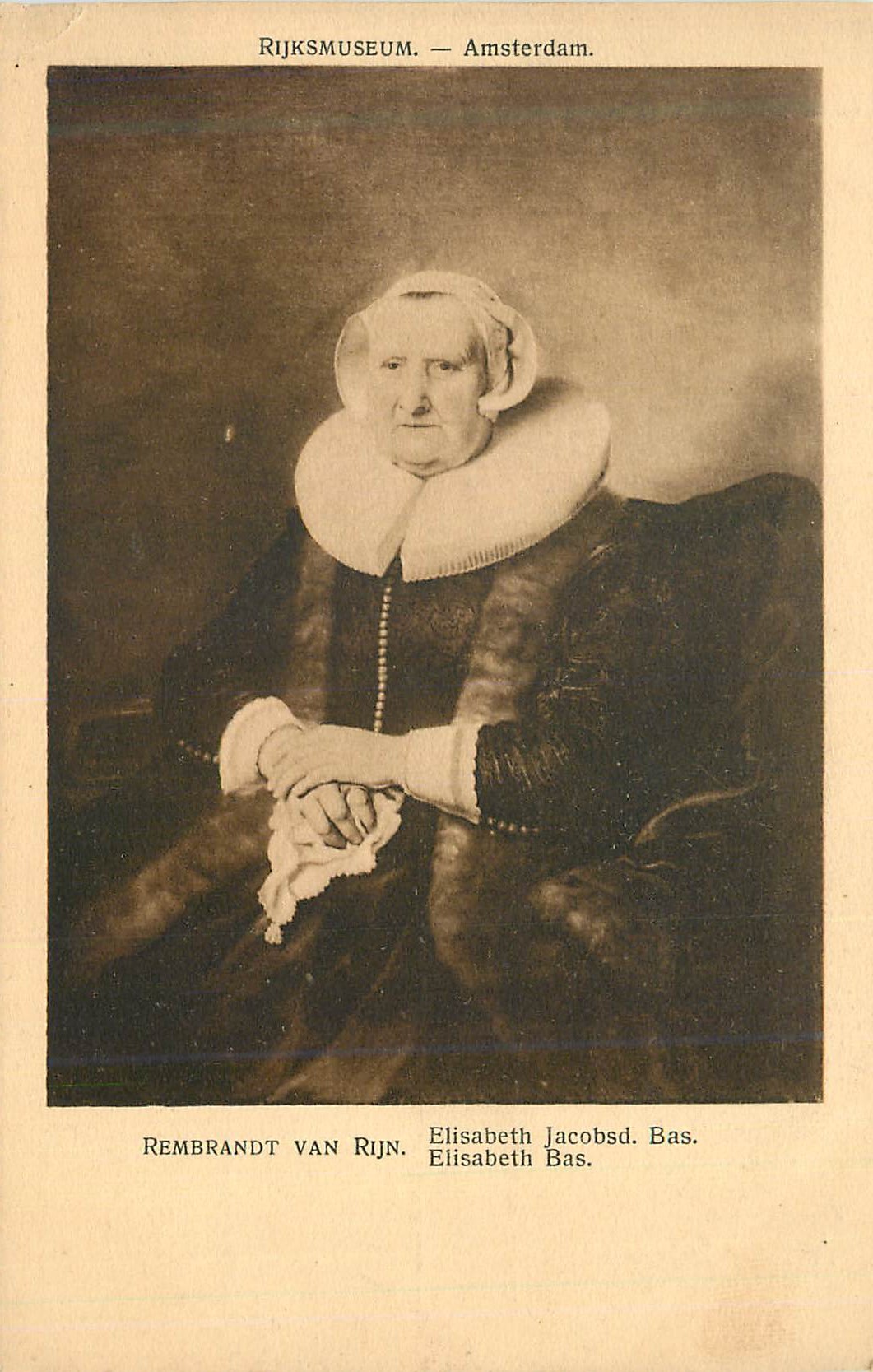 Portrait d'Élisabeth Jacobsd. Bas — Rembrandt van Rijn — Rijksmuseum, Amsterdam