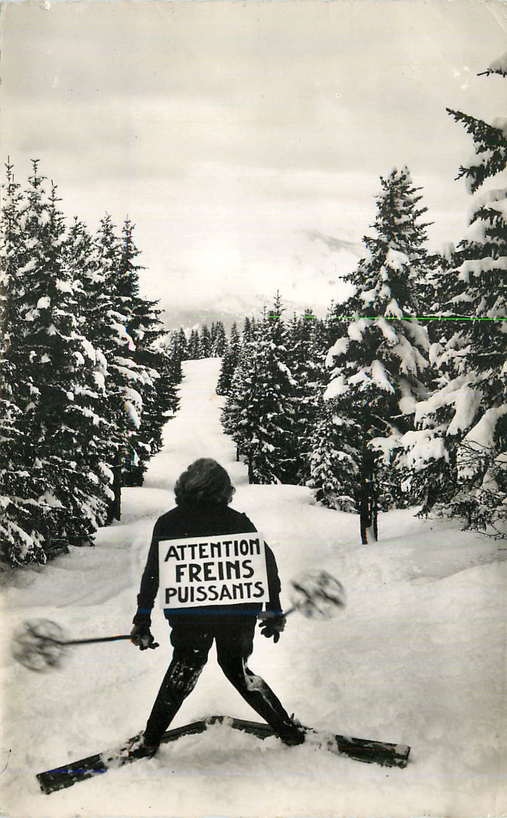 CPM Attention Freins Puissants Prudence et Courtoisie Ski