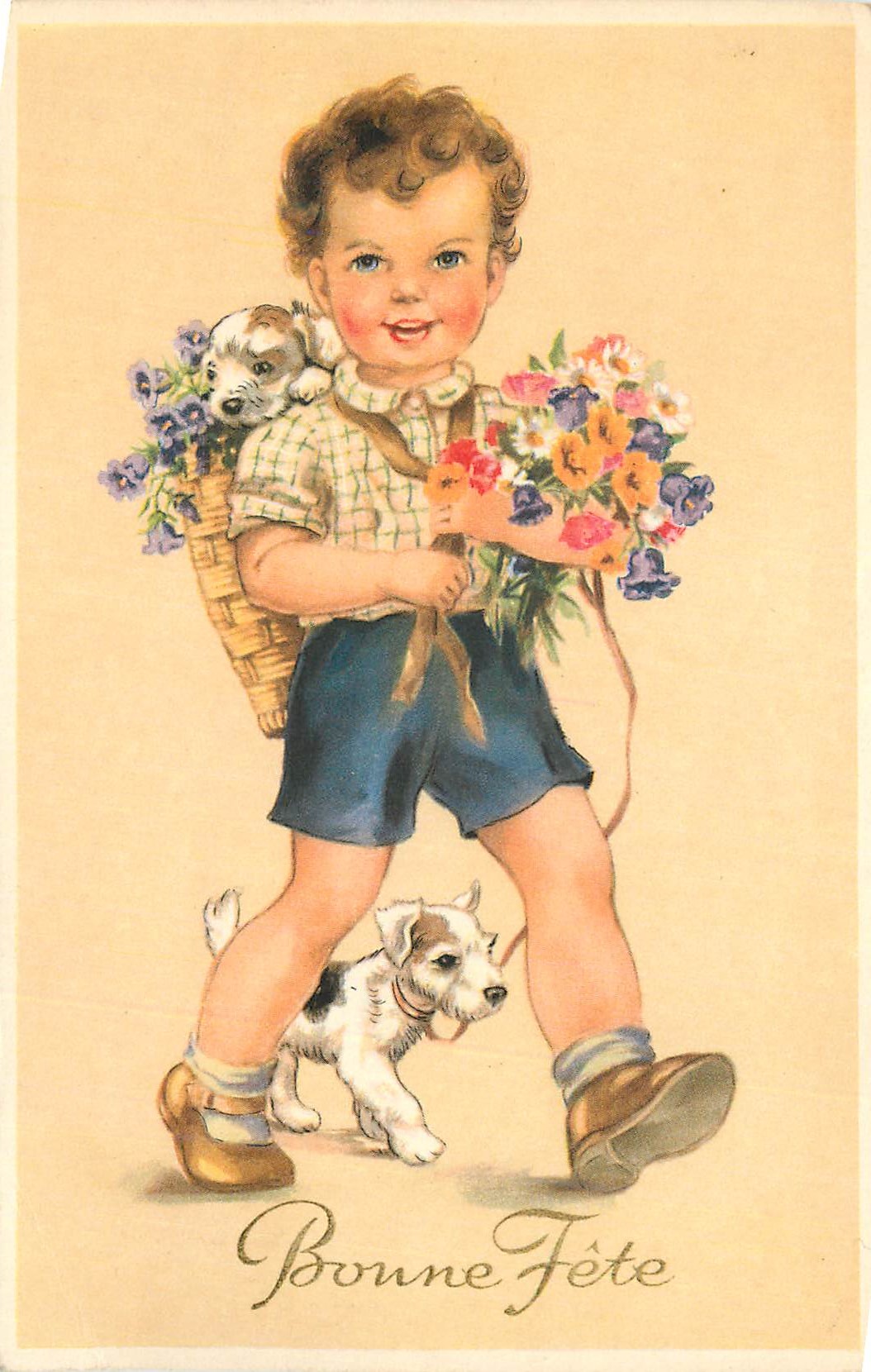 CPA Bonne Fete Chien