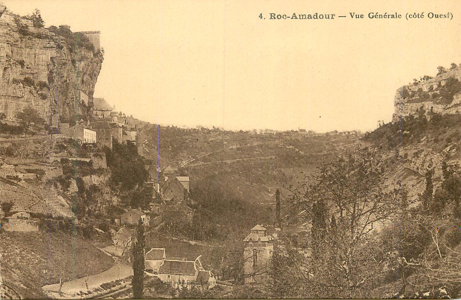 CPA Roc Amadour Vue Generale (cote Ouest)