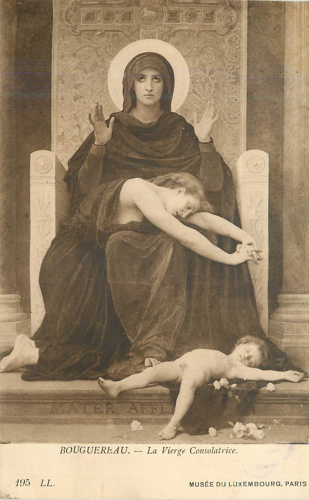 CPA Bouguereau La Vierge Causolatrice Musee du Luxembourg Paris