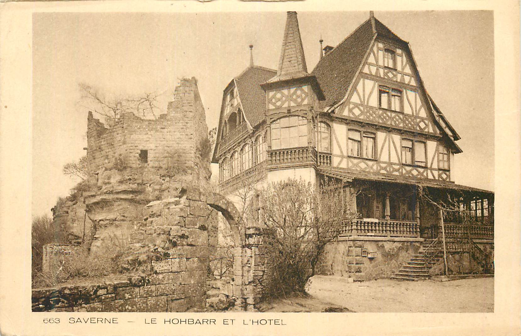 CPA Saverne Le Hohbarr et l'Hotel