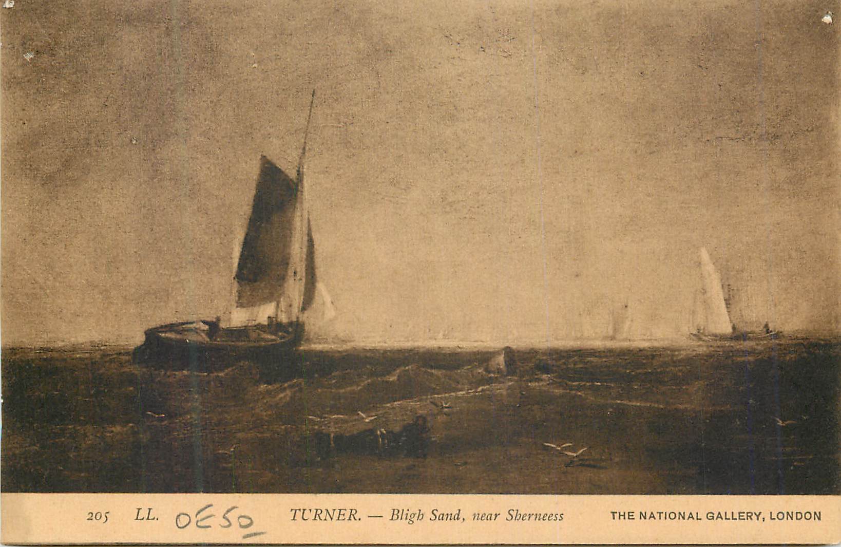 CPA Turner Bligh Sand near Sberneess The National Gallery London