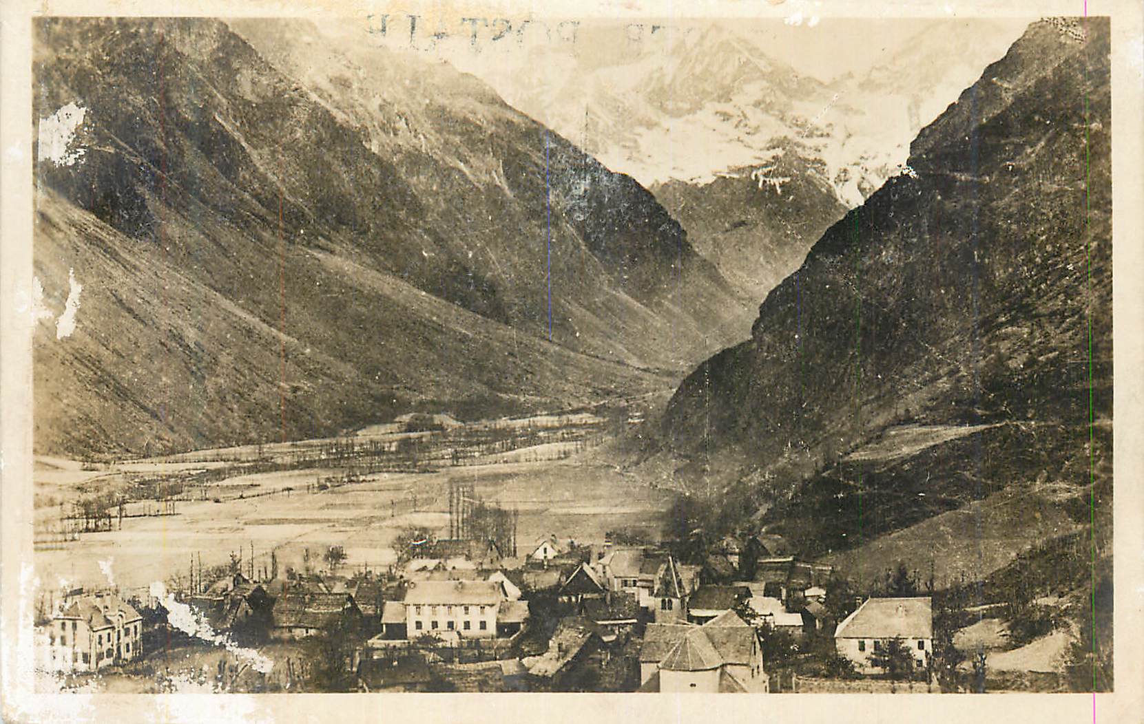 CPA Les Alpes Valgaudemard la Chapelle Vue generale Au fond les Aupillous