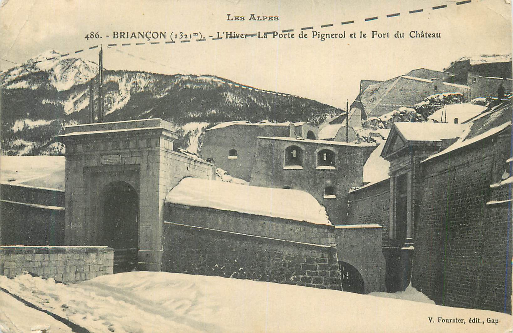 Briançon (1321m) — Winter — Die Pignérol-Tür und das Schloss-Fort — V. Fournier, Verlag, Gap