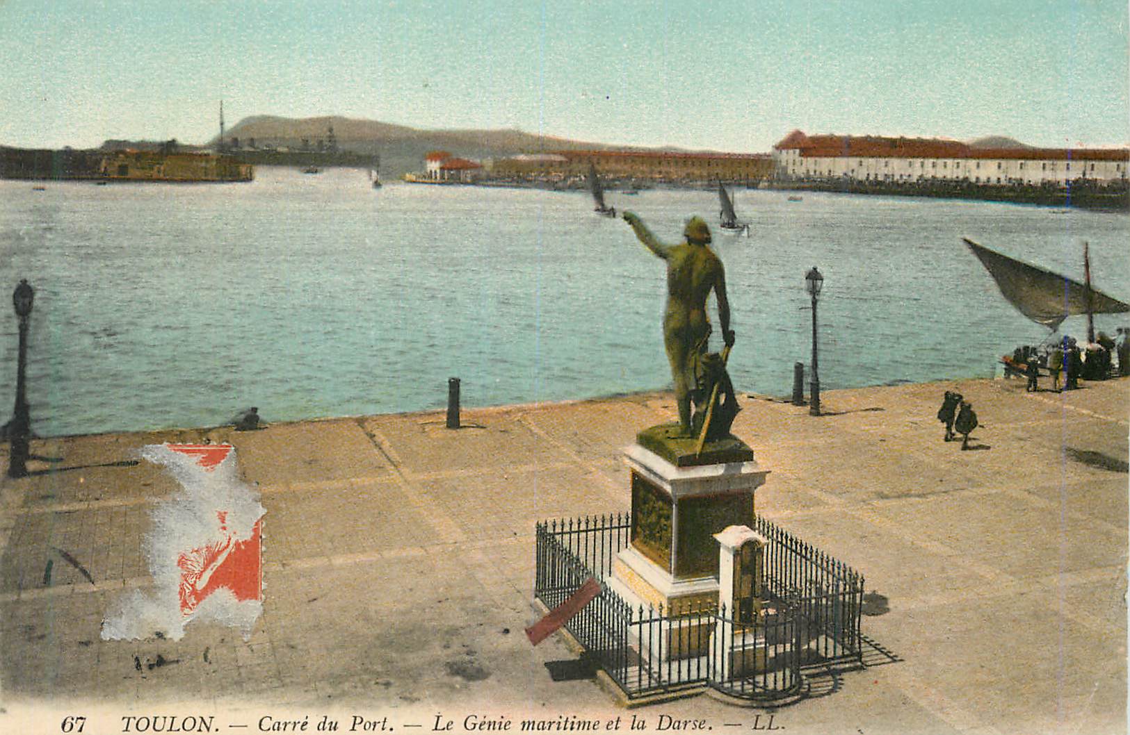 Toulon — Carré du Port — Le Génie maritime et la Darse — LL.
