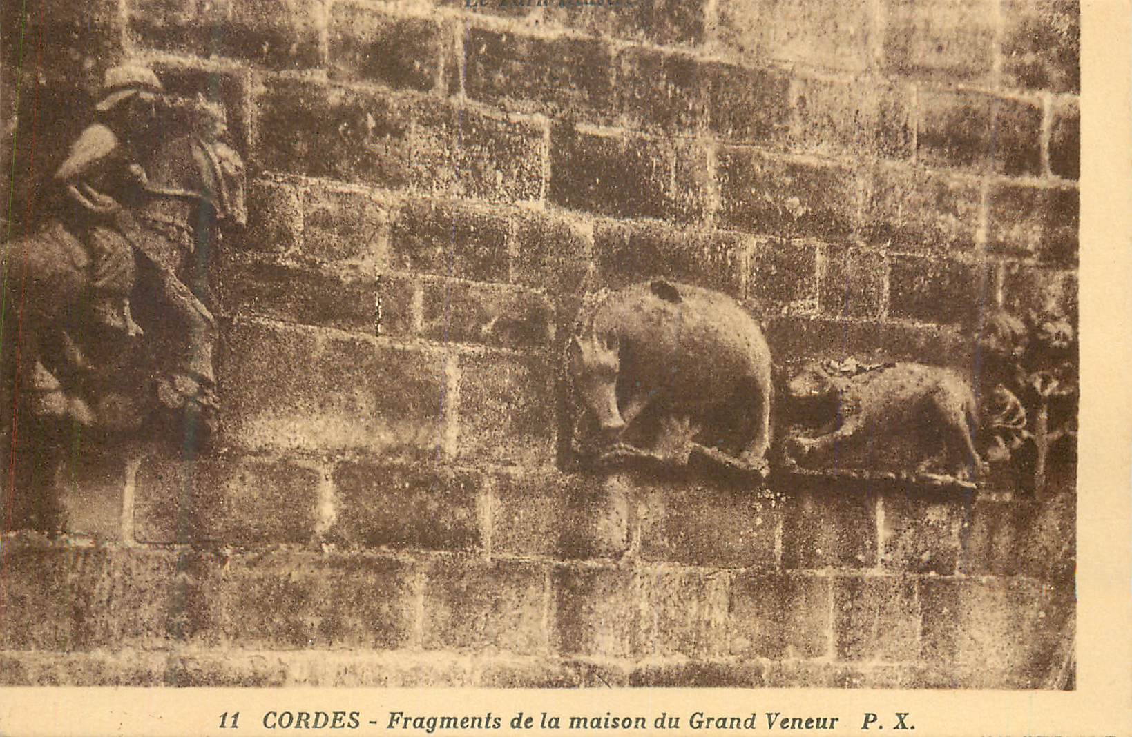 Cordes - Fragments de la maison du Grand Veneur — P. X. n°11