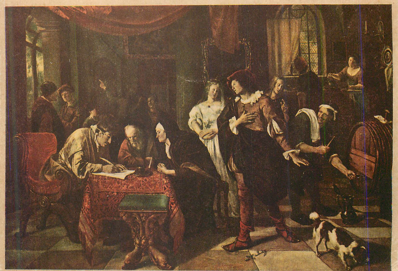CPA Jan Steen Le Contrat de Mariage