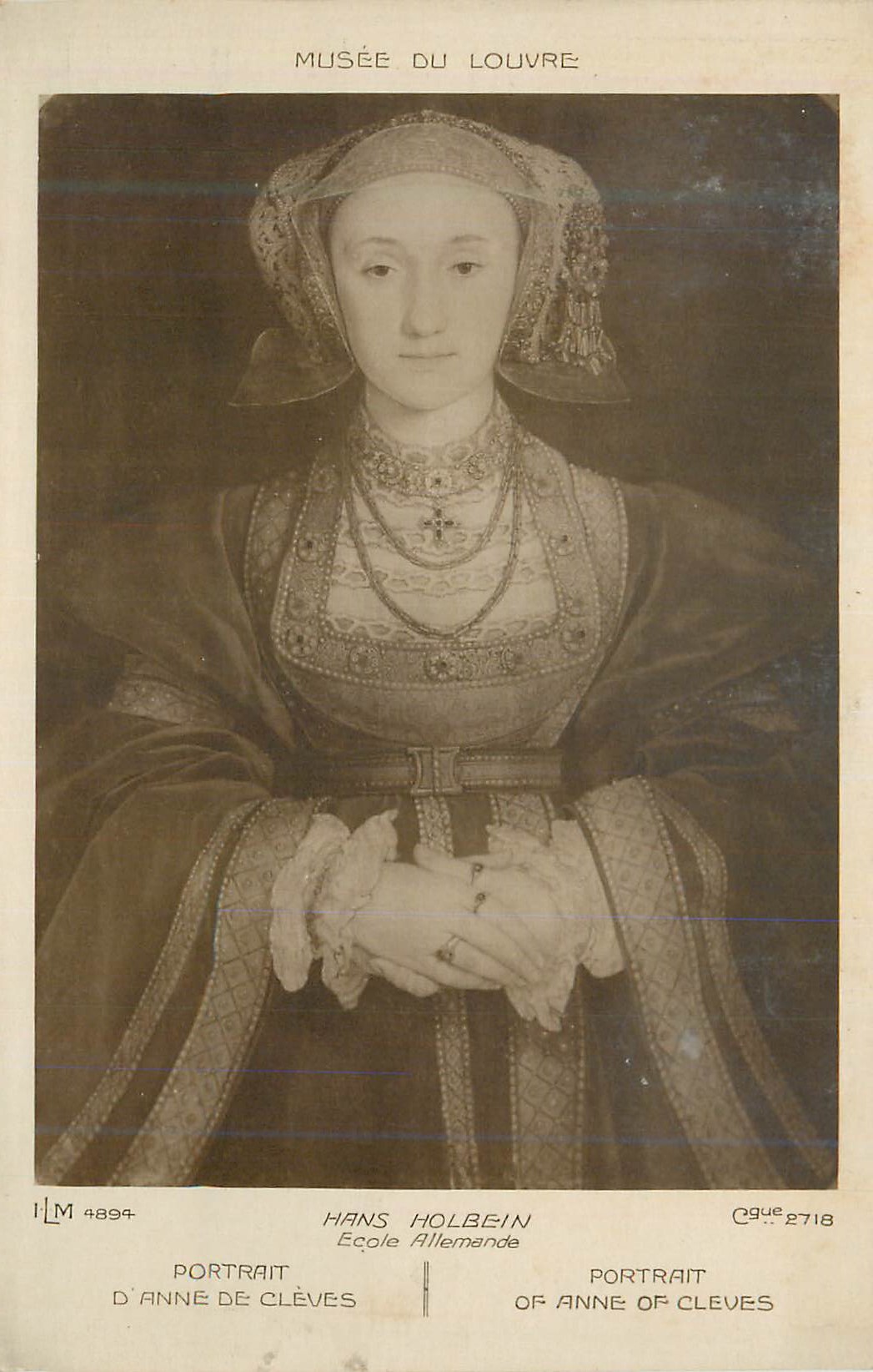 CPA Portrait d'Anne de Cleves Hans Holbein