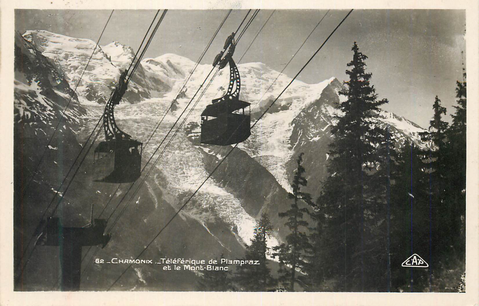 CPM Chamonix Teleferique de Plampraz et le Mont Blanc