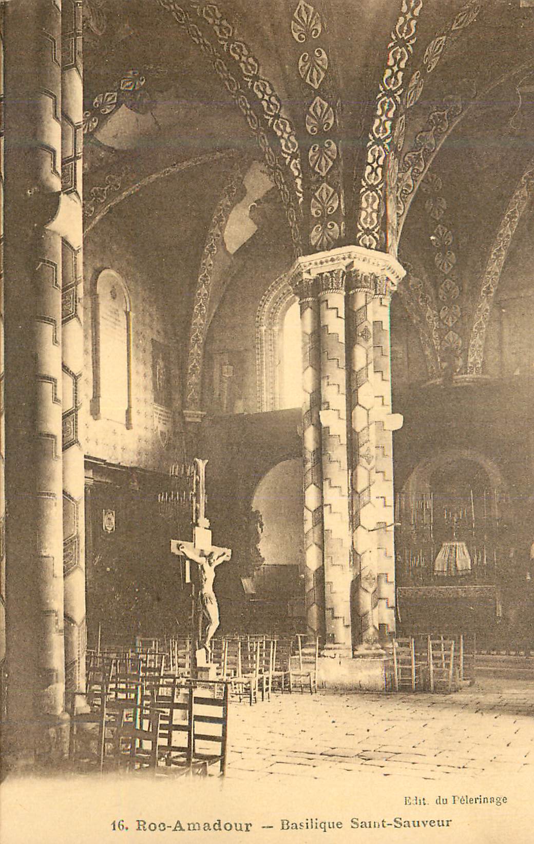 CPA Roc Amadour Basilique Saint Sauveur
