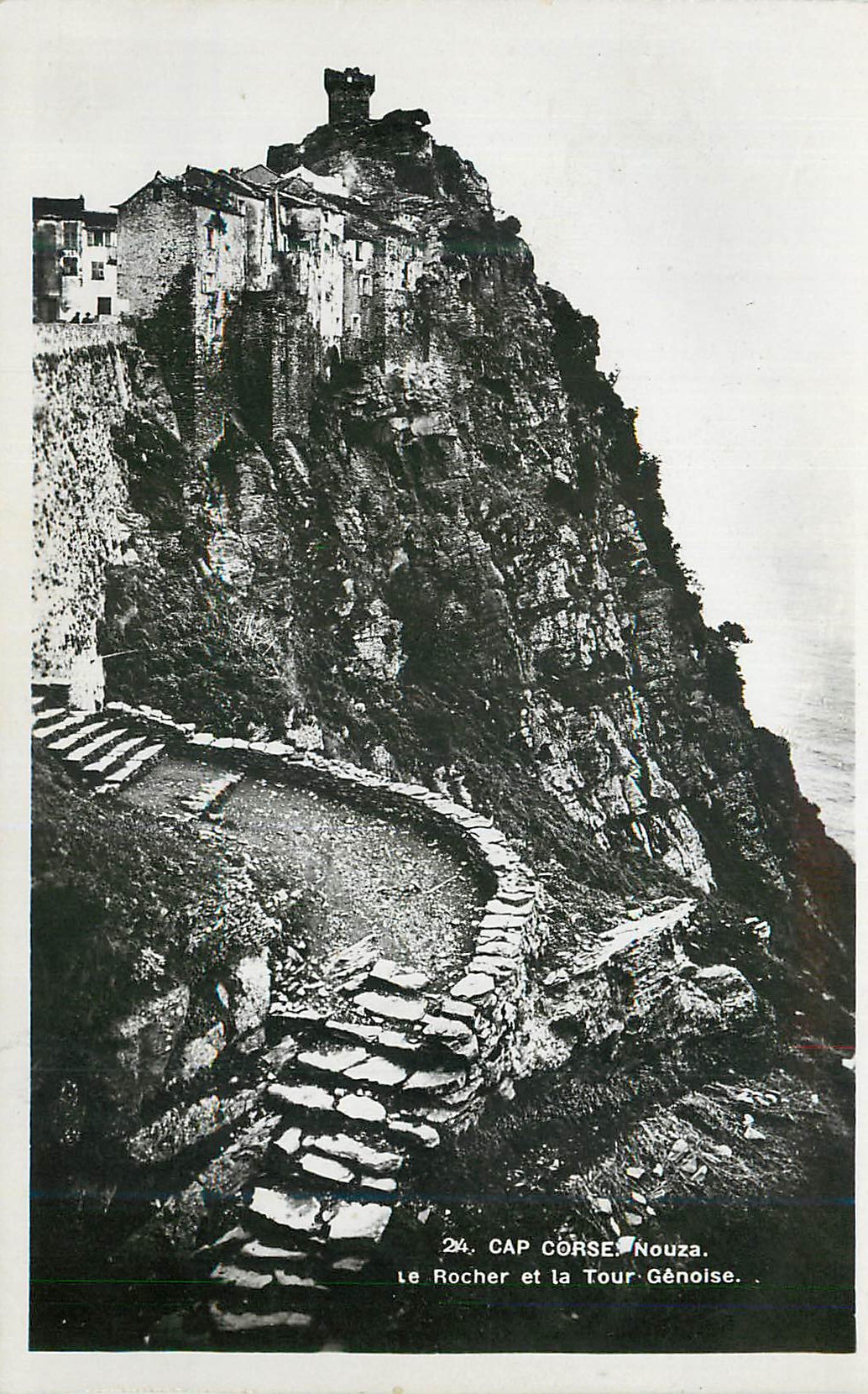 CPM Cap Corse Nauza Le Rocher et la Tour Genoise
