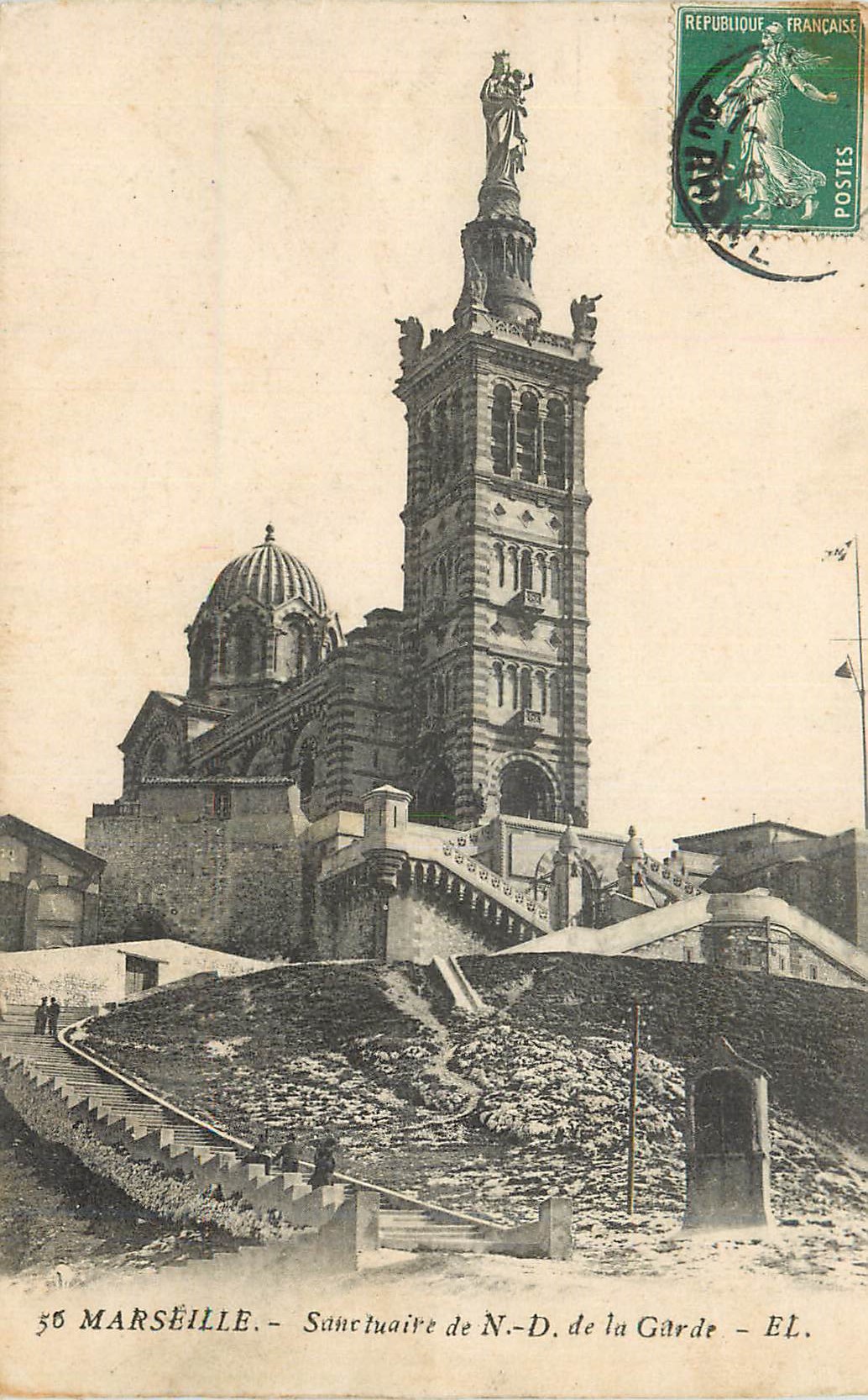 CPA Marseille Notre Dame de la Garde Sanctuaire